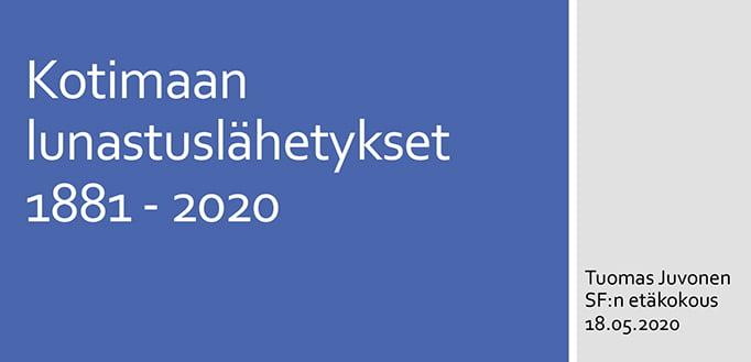 Tuomas Juvonen_Kotimaan lunastuslähetykset 1881 - 2020 - Suomen  Filatelistiseura ry